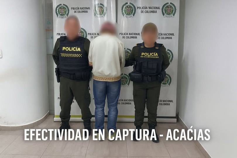 EFECTIVIDAD EN CAPTURA – ACACÍAS Gracias a la reacción inmediata de la