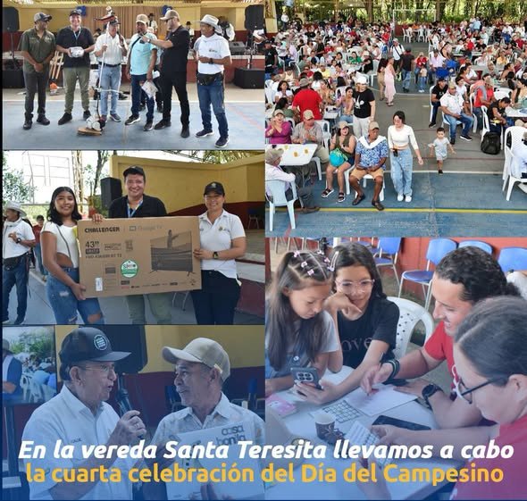 EN LA VEREDA SANTA TERESITA LLEVAMOS A CABO LA CUARTA CELEBRACIÓN DEL