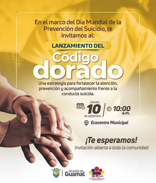 Invitamos a toda la comunidad al lanzamiento del Código Dorado En el