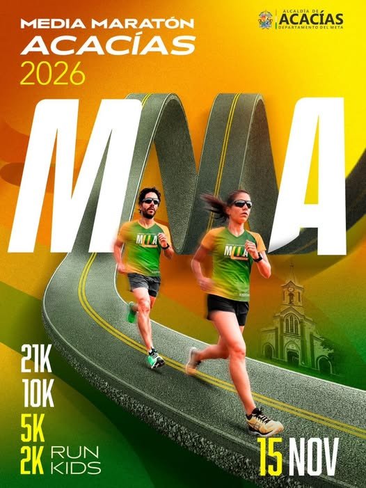 ¡ACACÍAS SE PREPARA PARA CORRER! El 15 de noviembre, la ciudad se