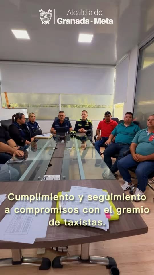 Realizamos mesa de trabajo con el gremio de transportadores de Granada. Liderada