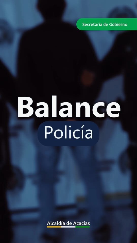 BALANCE DE POLICÍA - SEMANA 36 La Policía Nacional presentó el balance