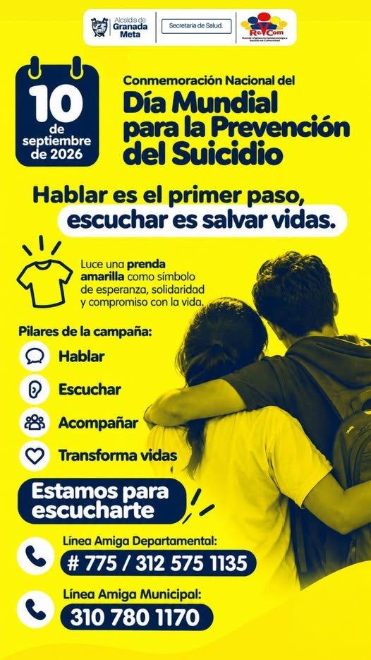 Día Mundial para la Prevención del Suicidio. Hoy hacemos un llamado a