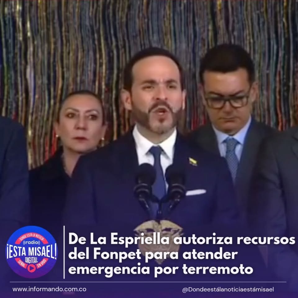 De La Espriella autoriza recursos del Fonpet para atender emergencia por terremoto