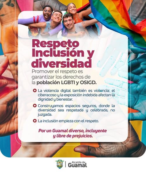 En Guamal promovemos el respeto, la inclusión y la diversidad. Reconocemos que
