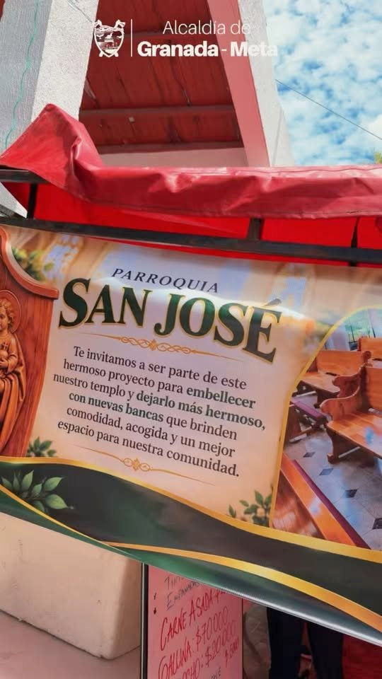 Unidos por nuestra Iglesia San José. El alcalde Juan Carlos Mendoza Rendón