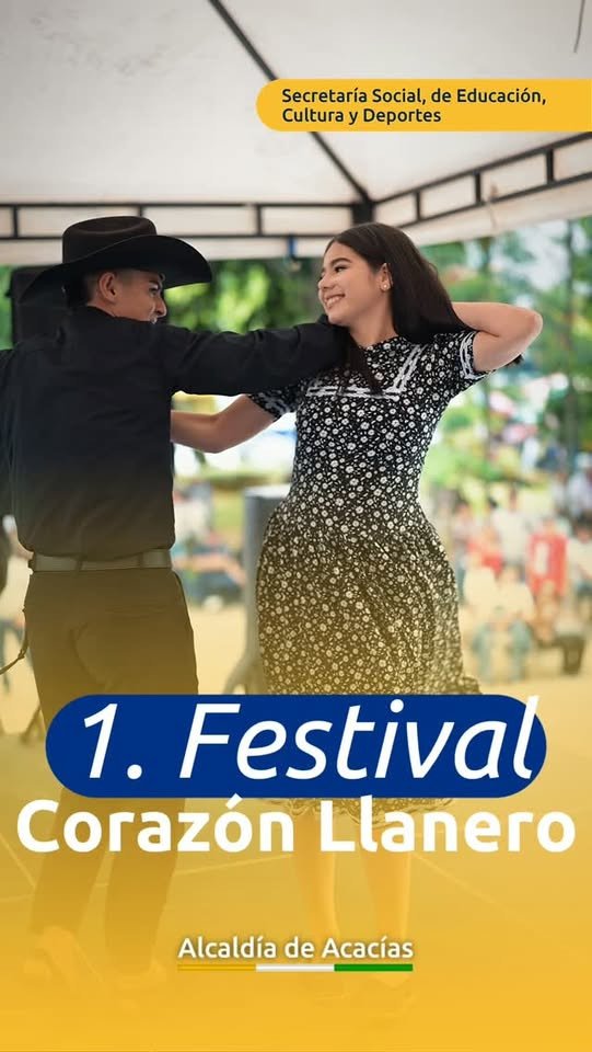 ¡ACACÍAS BAILÓ CON EL CORAZÓN LLANERO! El primer Festival Corazón Llanero fue
