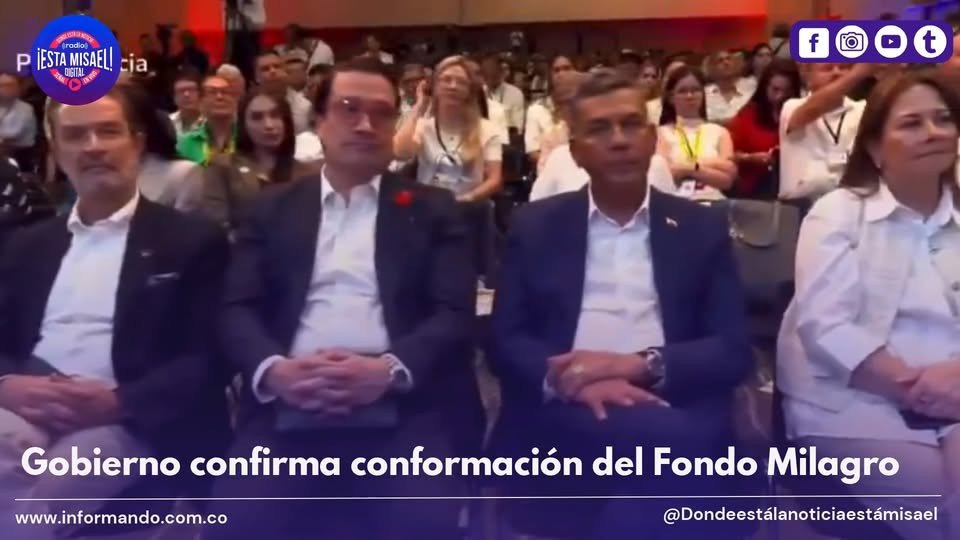 Gobierno confirma conformación del Fondo Milagro Desde Pereira, el presidente Abelardo De