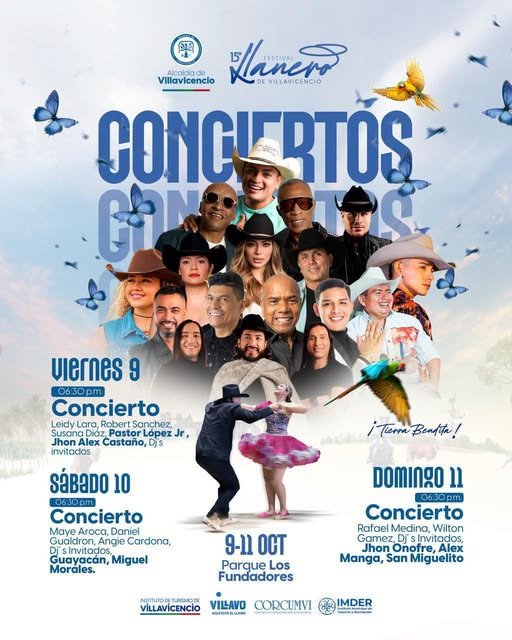 Villavicencio se prepara para tres noches de música con el 15.º Festival
