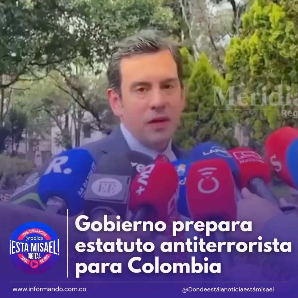 Gobierno prepara estatuto antiterrorista para Colombia El Gobierno de Abelardo de la