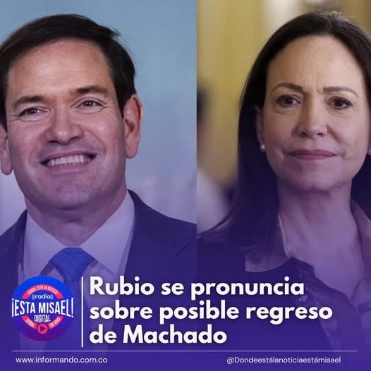 Rubio se pronuncia sobre posible regreso de Machado El secretario de Estado