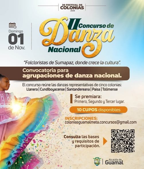 ¿Tienes talento para el joropo y la danza nacional? ¡Esta convocatoria es