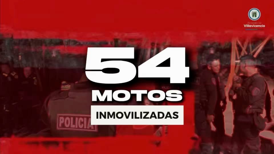 ¡57 comparendos y 54 motocicletas inmovilizadas! Un contundente operativo contra los piques