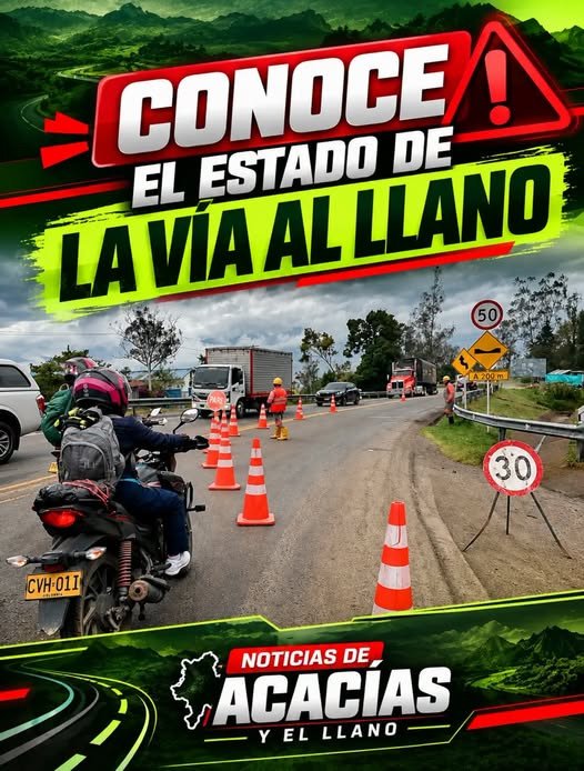 ¡ATENCIÓN, CONDUCTORES! ASÍ ESTÁ LA VÍA AL LLANO A ESTA HORA Reporte