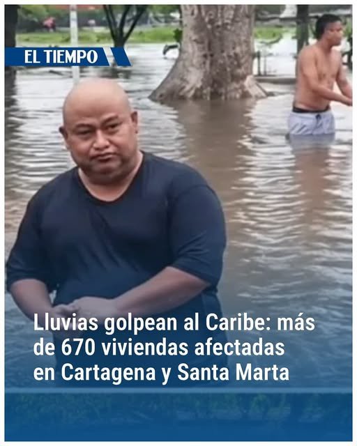 Cartagena reporta 376 viviendas afectadas y Santa Marta cerca de 300 familias