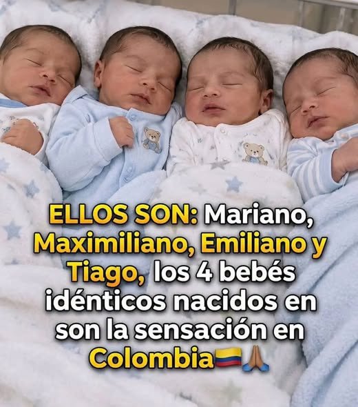 ¡CUATRO PEQUEÑOS MILAGROS QUE LLENAN DE ALEGRÍA A COLOMBIA! Una historia que