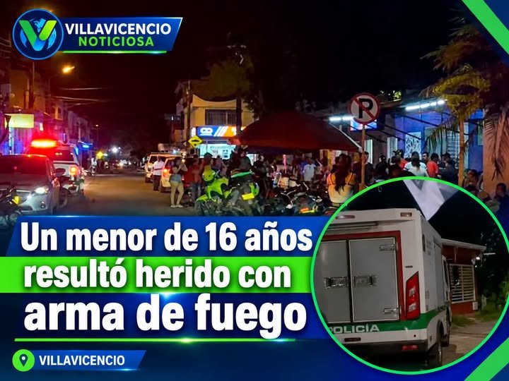 #Atención ATENTAD0 SICAR!AL EN VILLAVICENCIO: UN MENOR DE 16 AÑOS ENTRE LAS