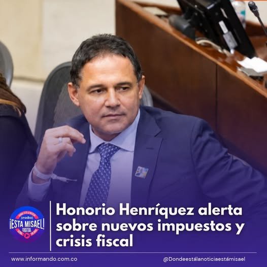 Honorio Henríquez alerta sobre nuevos impuestos y crisis fiscal El presidente del