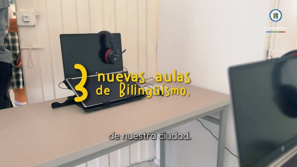 ¡Seguimos fortaleciendo la educación en Villavicencio! Entregamos salas de bilingüismo en los