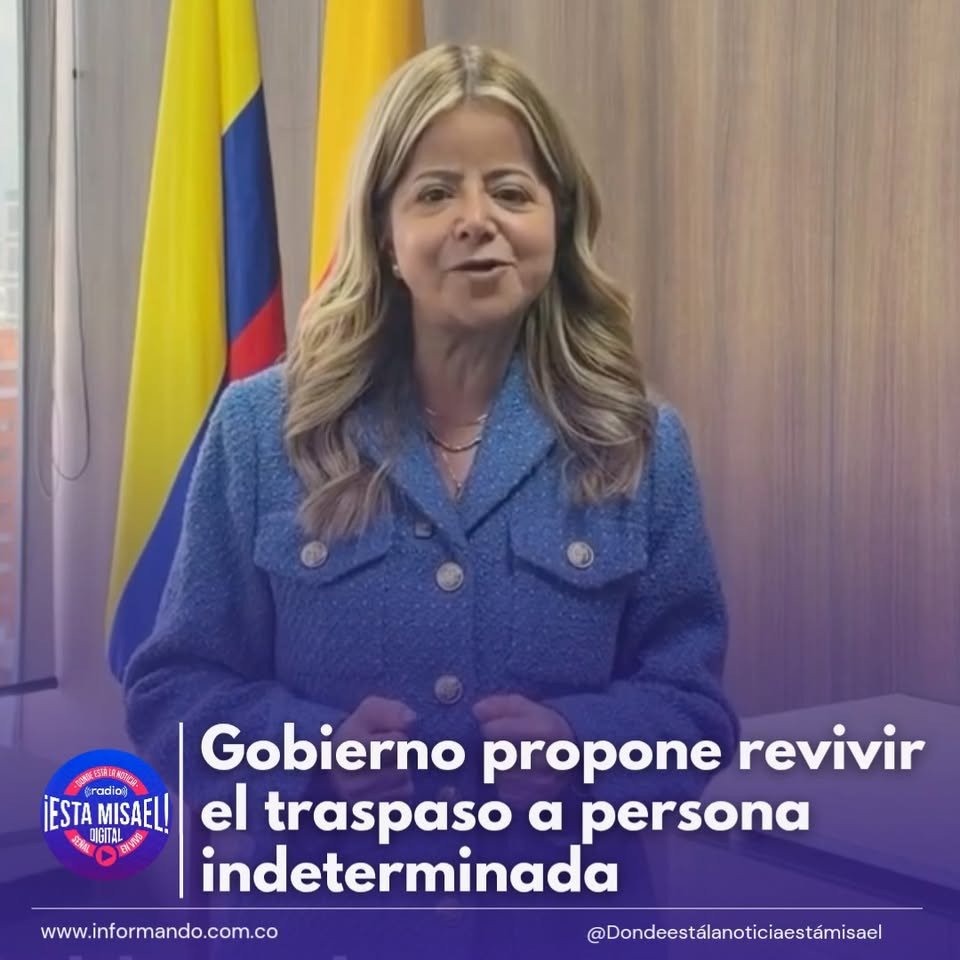Gobierno propone revivir el traspaso a persona indeterminada El Gobierno nacional propondrá