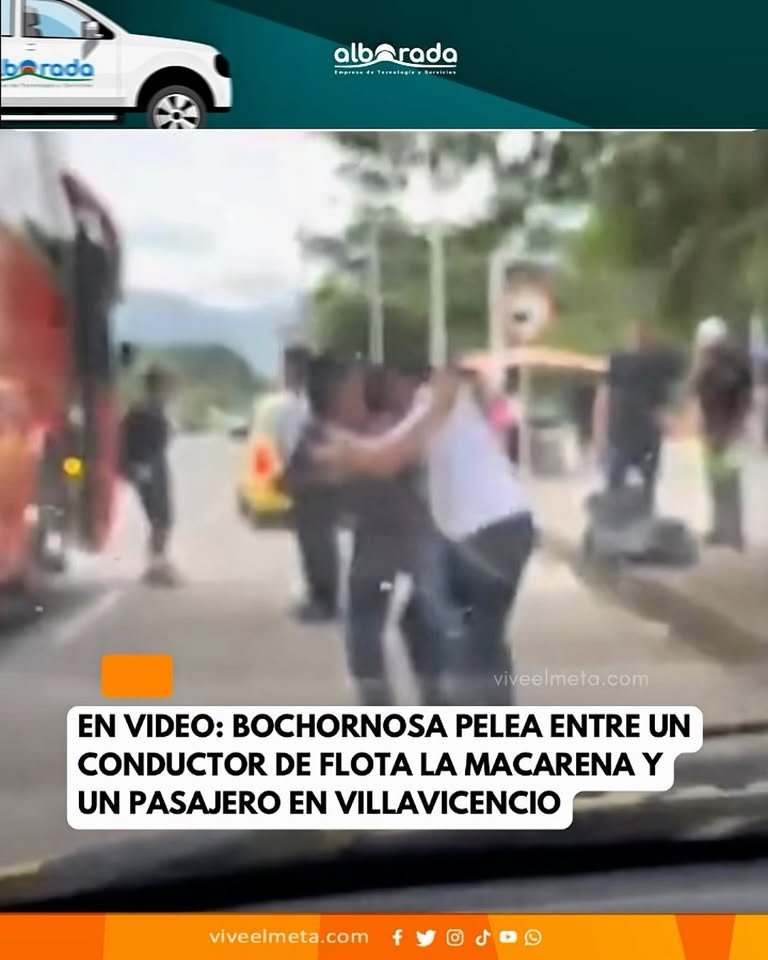 Un conductor de Flota La Macarena y un pasajero protagonizaron una bochornosa