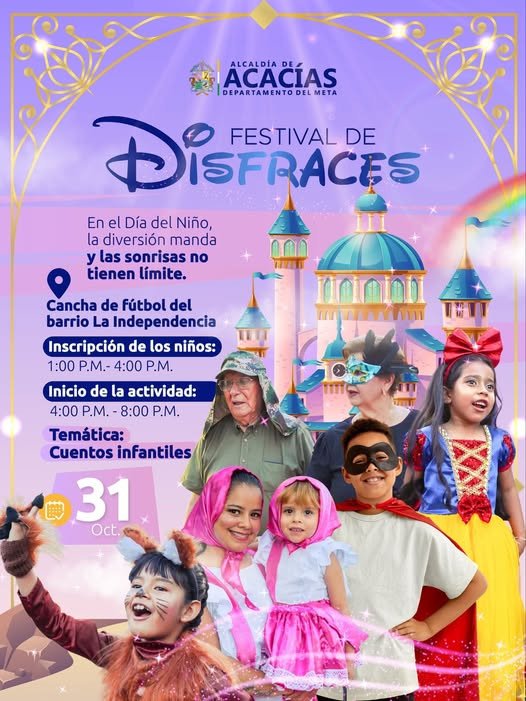 #BoletínDePrensa #InformaciónInstitucional ¡ACACÍAS SE PREPARA PARA EL FESTIVAL DE DISFRACES!...