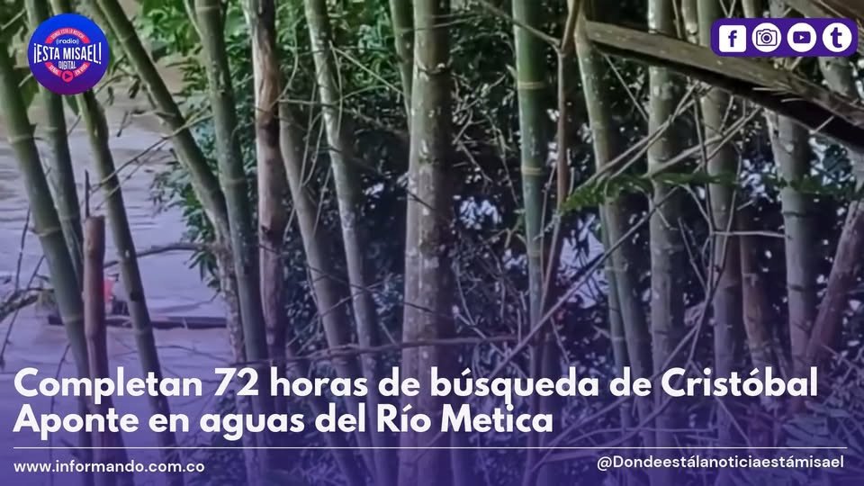 Completan 72 horas de búsqueda de Cristóbal Aponte en aguas del Río