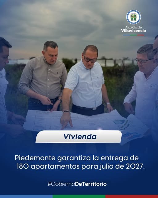 Por directrices del alcalde Alexander Baquero, Piedemonte reactivó el proyecto de vivienda