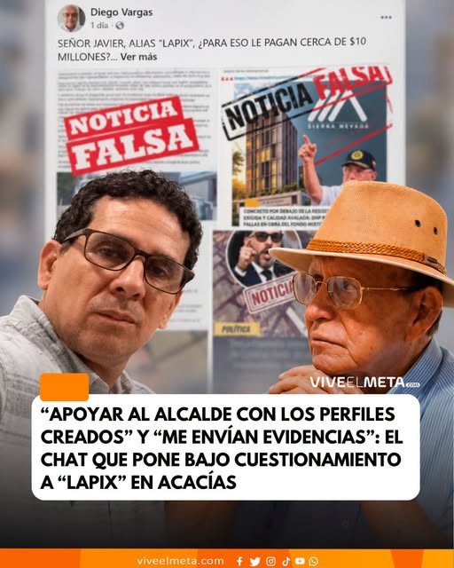 Javier Rodríguez, conocido como “Lapix”, asesor de comunicaciones de Acacías contratado por