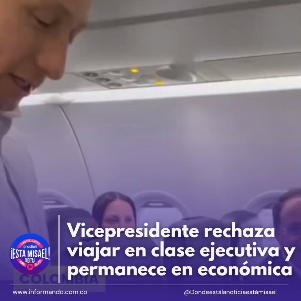 Vicepresidente rechaza viajar en clase ejecutiva y permanece en económica El vicepresidente