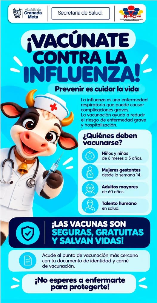 La vacunación contra la influenza ayuda a prevenir complicaciones respiratorias. La Secretaría