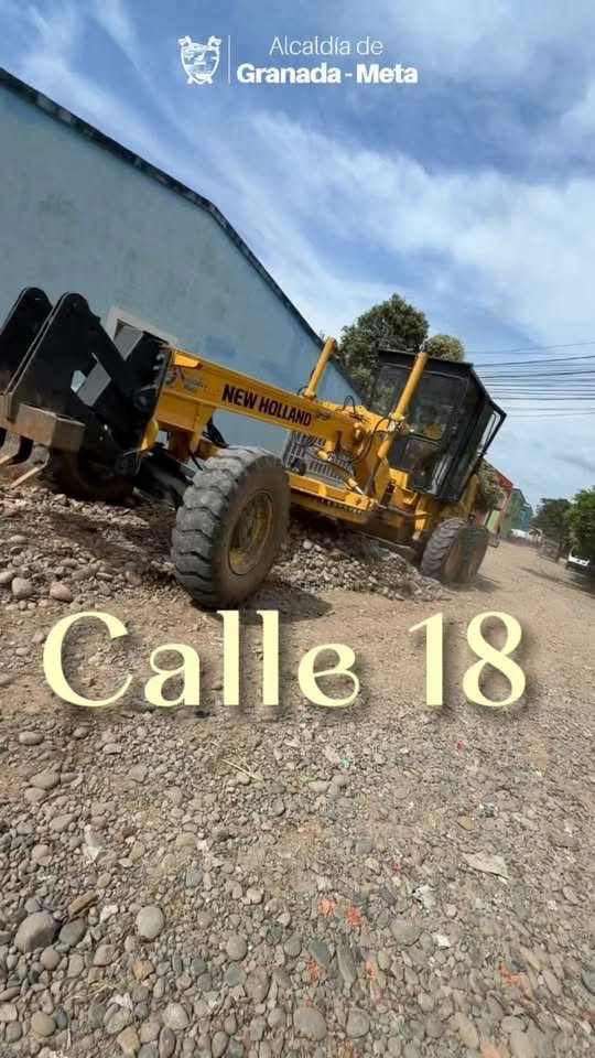 Avanza el mejoramiento de la vía de la calle 18. La Secretaría