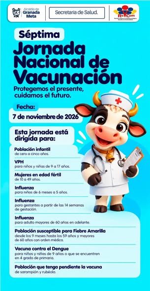 Granada se prepara para la Séptima Jornada Nacional de Vacunación. Este sábado