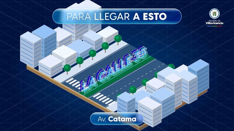 ¡La calle 35 está cambiando de nivel y esto apenas va por