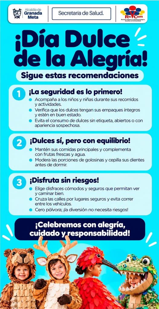 Recomendaciones para celebrar el Día Dulce de la Alegría de forma segura.
