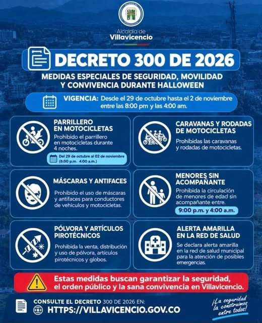 ¡Villavicencio se prepara para celebrar Halloween con seguridad y convivencia! La Alcaldía
