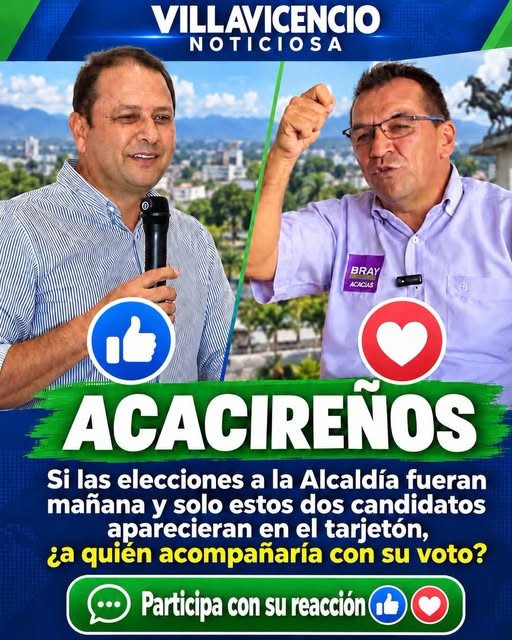 Vamos a suponer que las elecciones de Acacias-Meta, son hoy, usted a