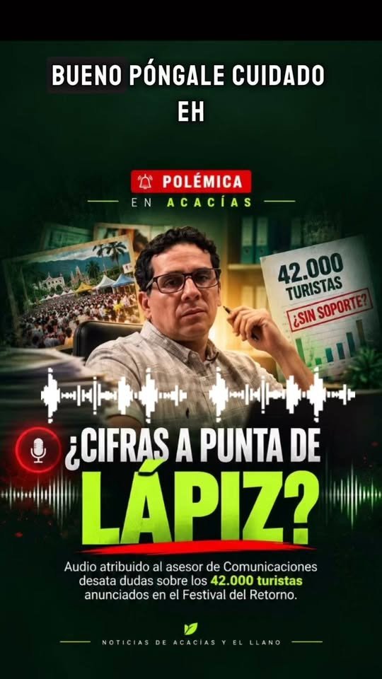 ¿42.000 TURISTAS A PUNTA DE “LÁPIZ”? ¡UN AUDIO PONE EN JAQUE LAS