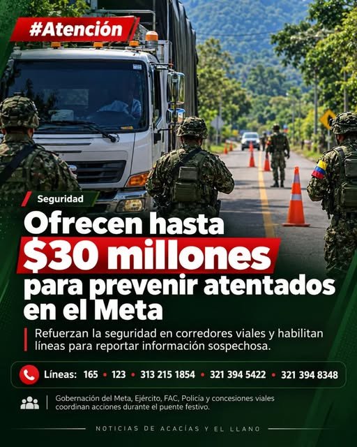 #ATENCIÓN | ¡ALERTA DE SEGURIDAD EN EL META! OFRECEN HASTA $30 MILLONES